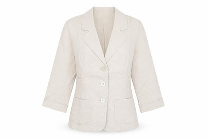 Womens UK Size 10 EWM Beige Jacket