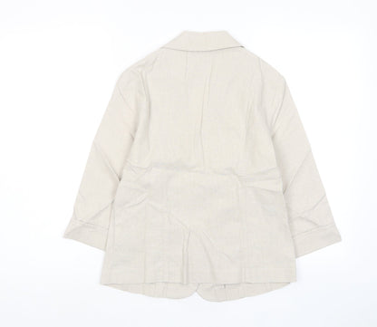Womens UK Size 10 EWM Beige Jacket