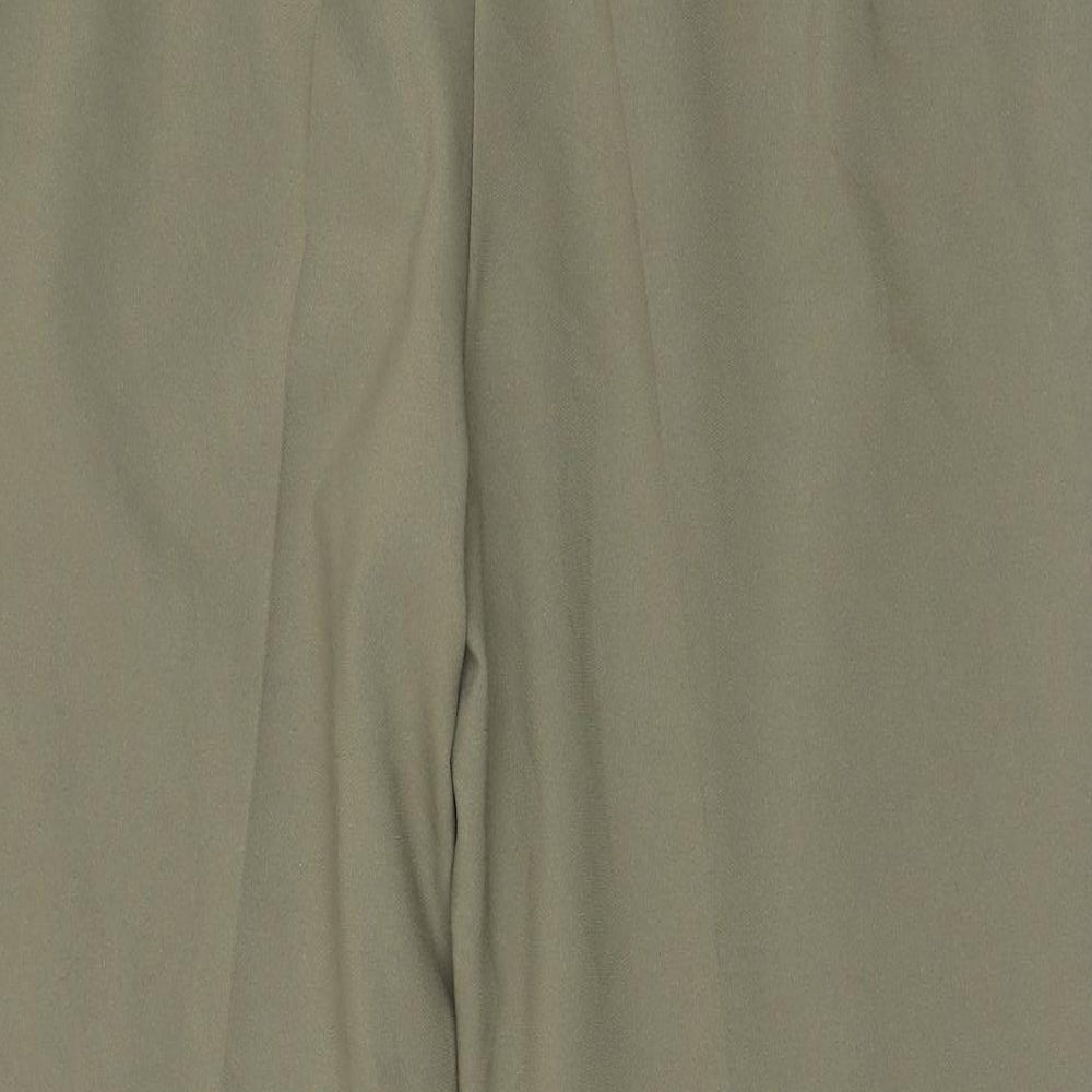 Surprise Womens Green Polyester Trousers Size 24 L28 in Regular Zip - Zip Pockets