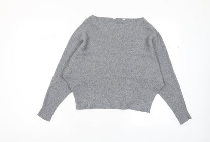 Principles Womens Grey Boat Neck Viscose Pullover Jumper Size M