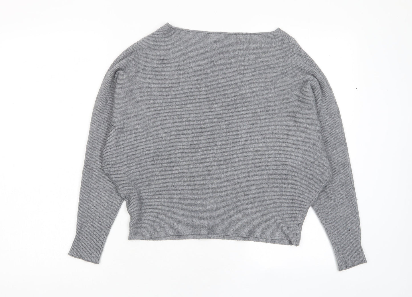 Principles Womens Grey Boat Neck Viscose Pullover Jumper Size M