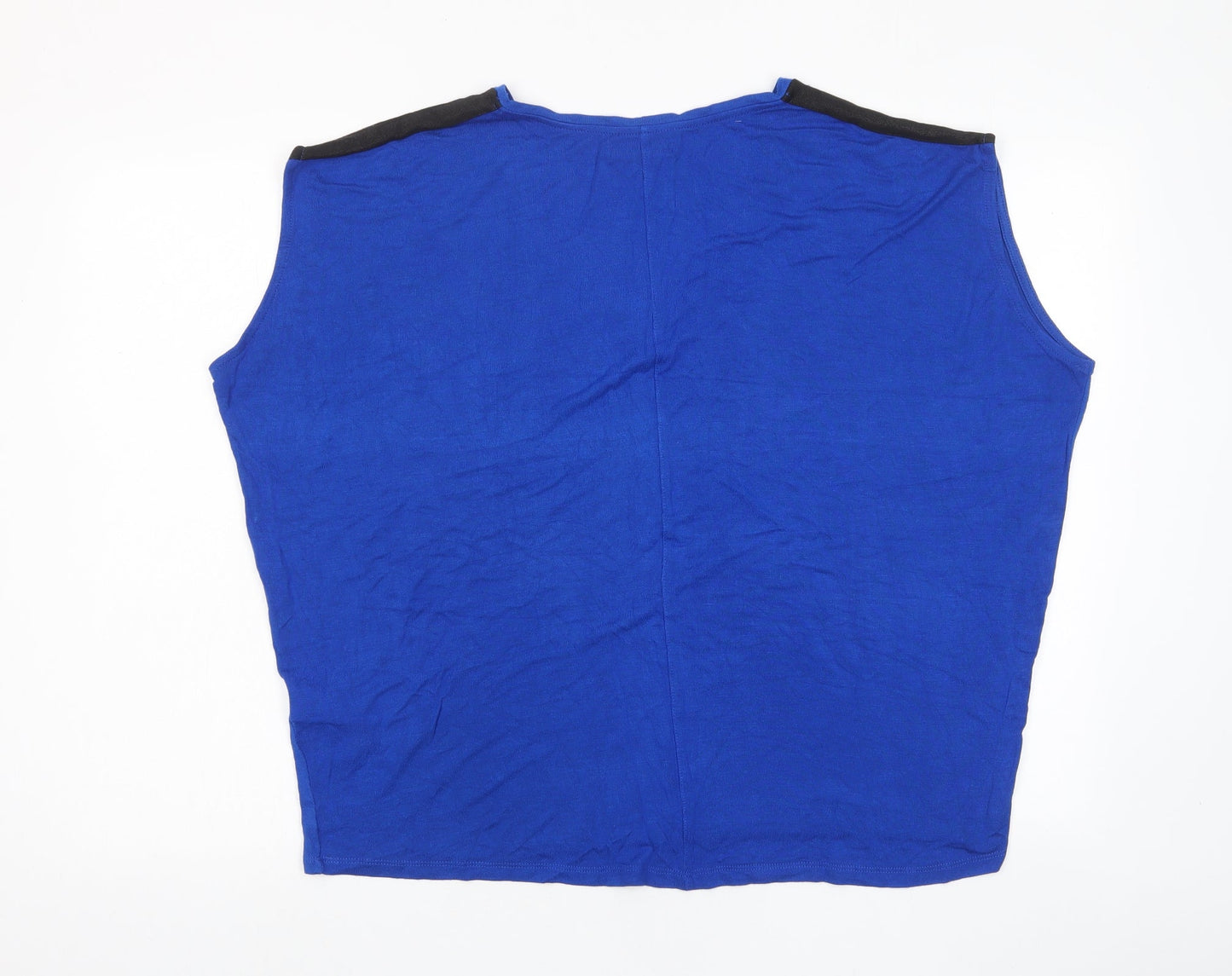 Womens UK Size M Zara Blue Basic Tank