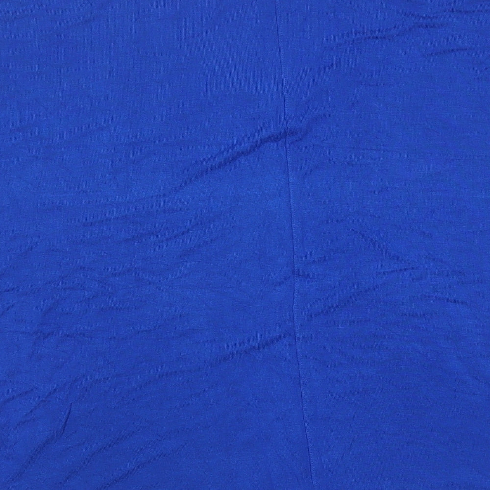 Womens UK Size M Zara Blue Basic Tank