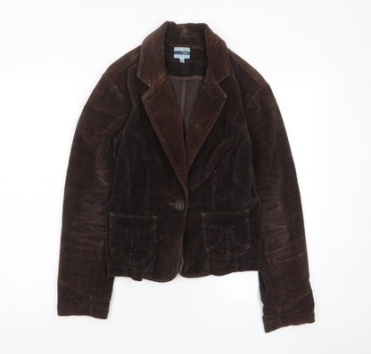 Womens UK Size 14 Oasis Brown Jacket