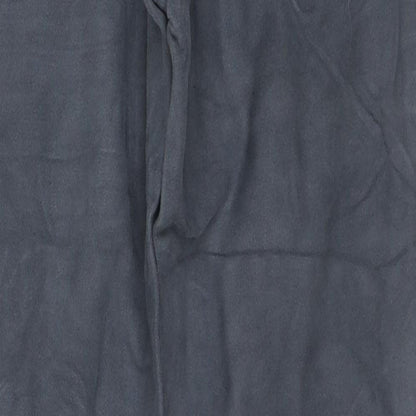 Marks and Spencer Mens Blue Cotton Trousers Size 30 in L33 in Regular Zip