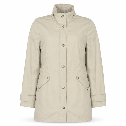 Principles Womens Beige Parka Jacket Size 14 Zip - Detachable Fleece