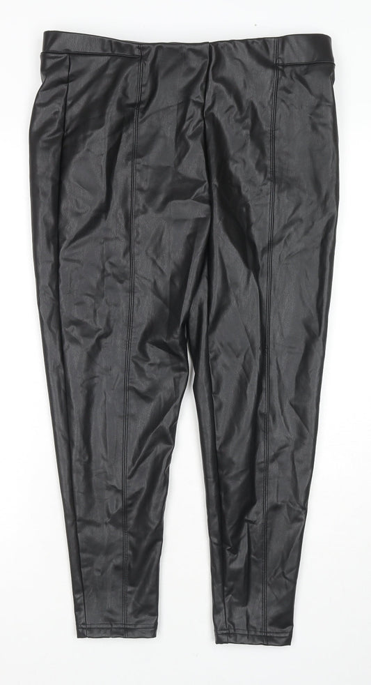 Womens UK Size 16 Marks and Spencer Regular Fit Jegging Black Trousers