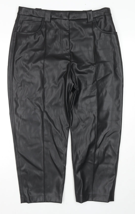 Womens UK Size 18 Marks and Spencer Regular Fit  Black Trousers
