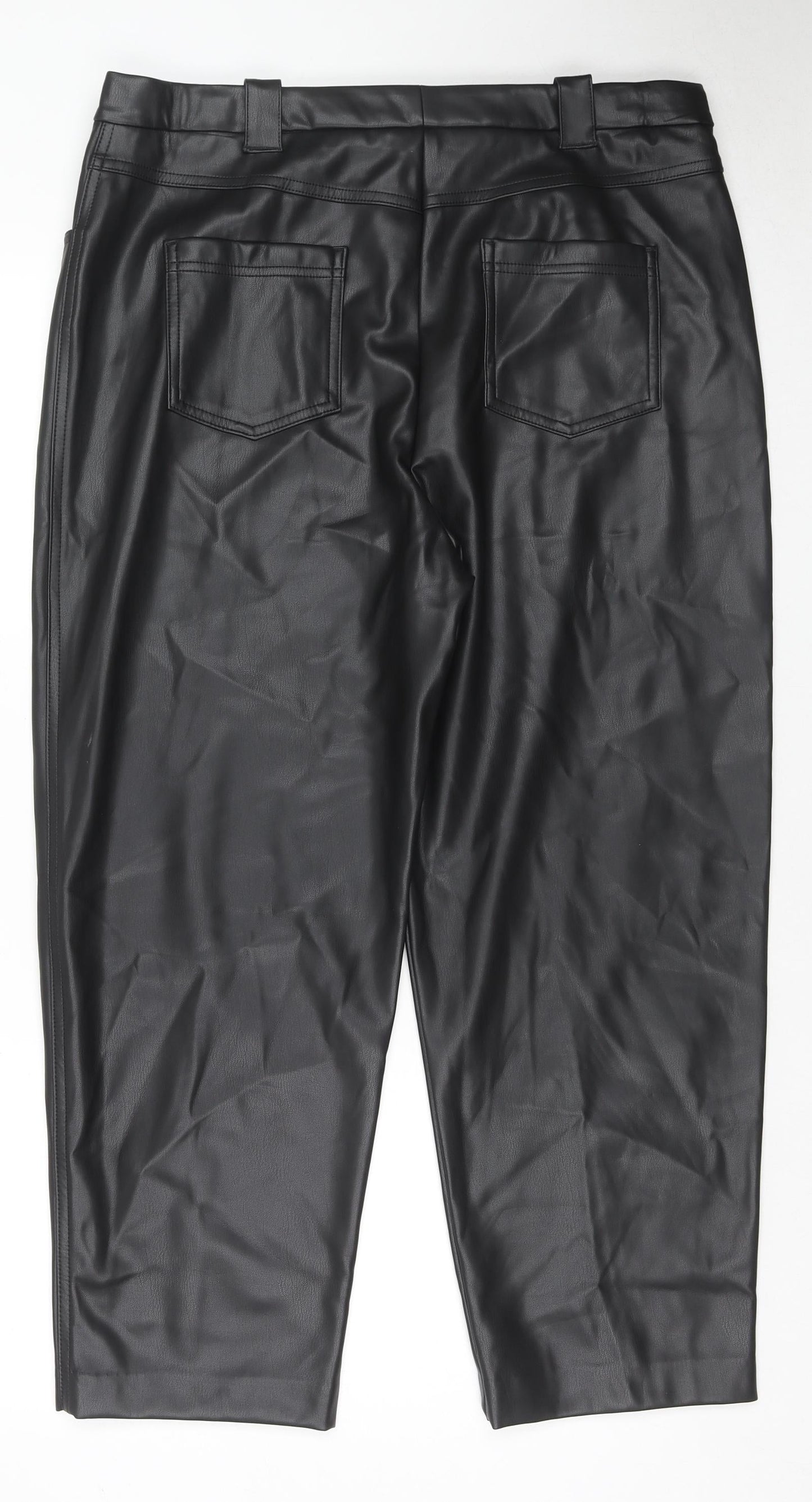 Womens UK Size 18 Marks and Spencer Regular Fit  Black Trousers