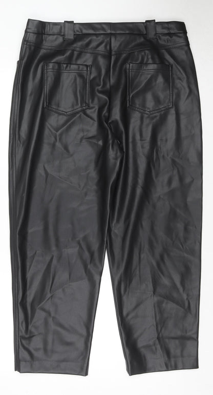 Womens UK Size 18 Marks and Spencer Regular Fit  Black Trousers