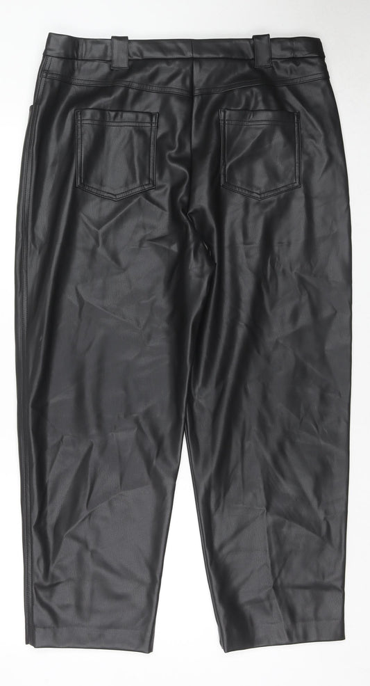 Womens UK Size 18 Marks and Spencer Regular Fit  Black Trousers