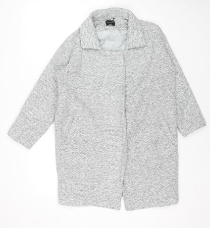 I Love Poponamu Girls Green Pea Coat Coat Size S Snap