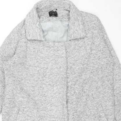 I Love Poponamu Girls Green Pea Coat Coat Size S Snap