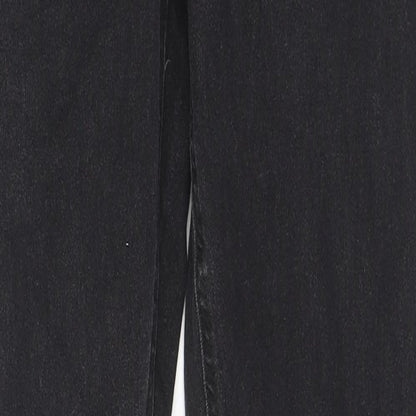 COLLUSION Womens Black Cotton Skinny Jeans Size 34 in L32 in Regular Zip