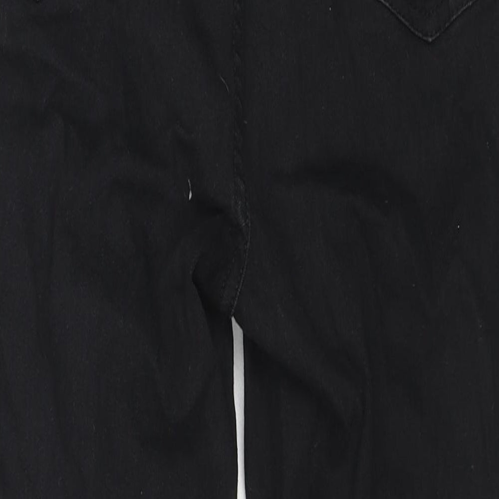 Pebble Bay Womens Black Cotton Skinny Jeans Size 14 L20 in Regular Zip