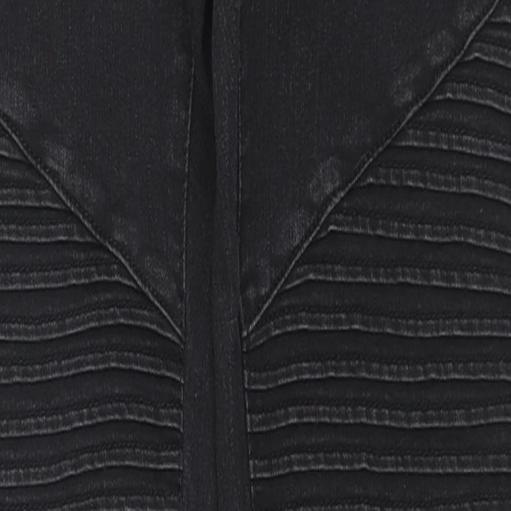 Womens UK Size M VERO MODA Regular Fit Skinny Black Jeans