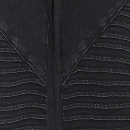 Womens UK Size M VERO MODA Regular Fit Skinny Black Jeans