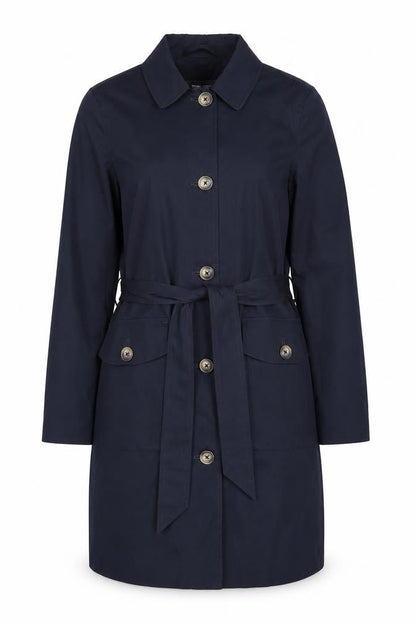 Womens UK Size 8 Marks and Spencer Blue Trench Coat