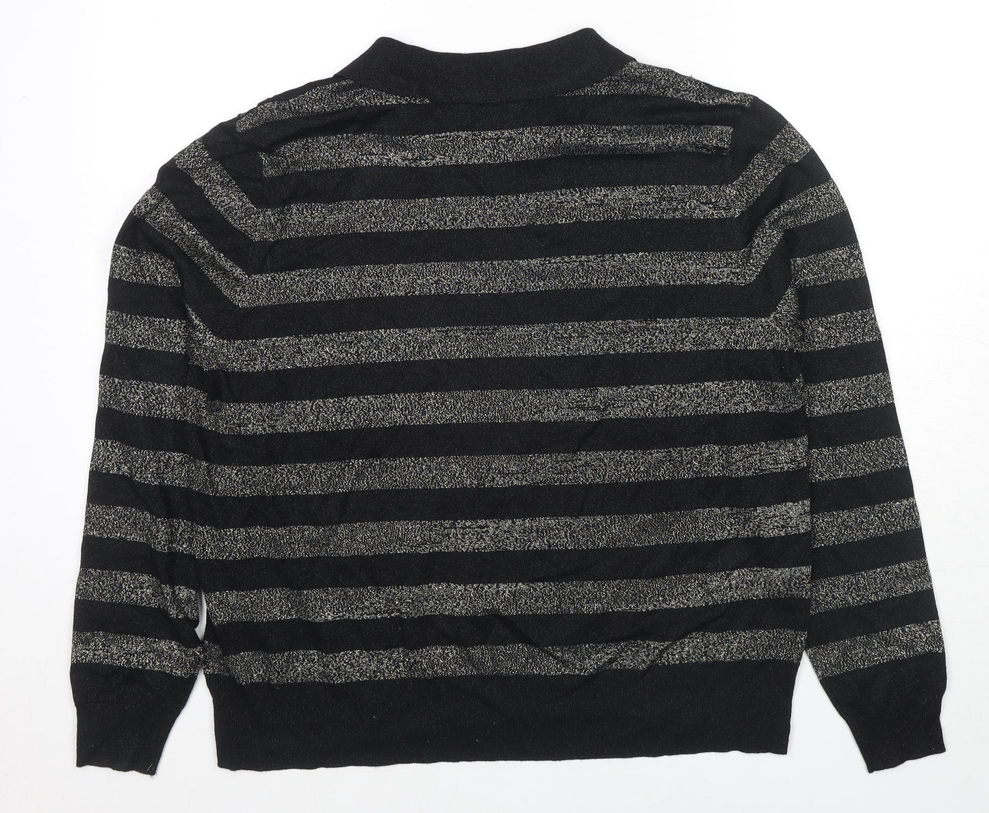 Womens UK Size L Marks and Spencer Black Pullover Jumper