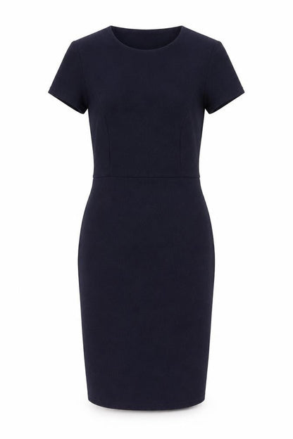 Boohoo Womens Blue Polyester Bodycon Size 10 Round Neck Tie