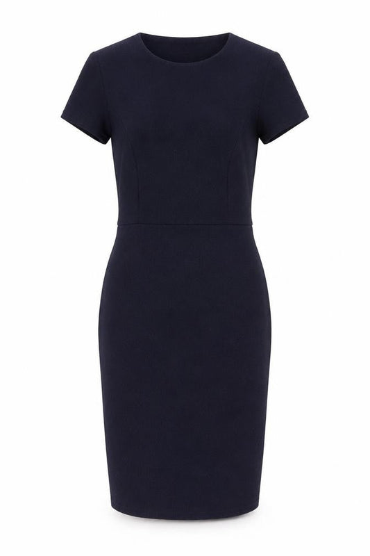 Boohoo Womens Blue Polyester Bodycon Size 10 Round Neck Tie