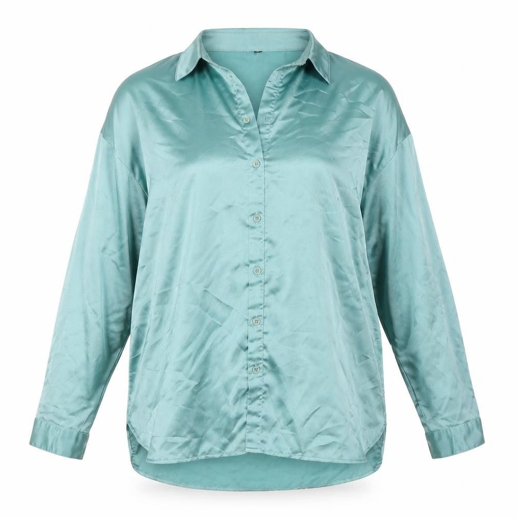 Womens UK Size 10 Missguided Green Basic Button-Up