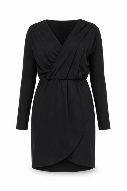 Robyn Womens Black Polyester Bodycon Size 12 V-Neck Pullover