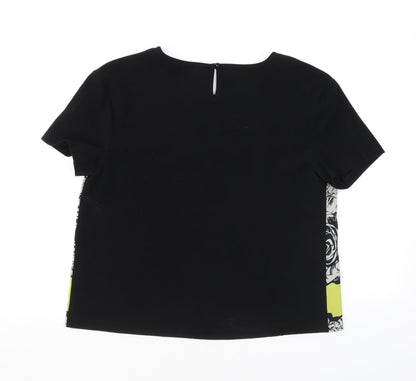 Womens UK Size M Beloved Black Basic Blouse