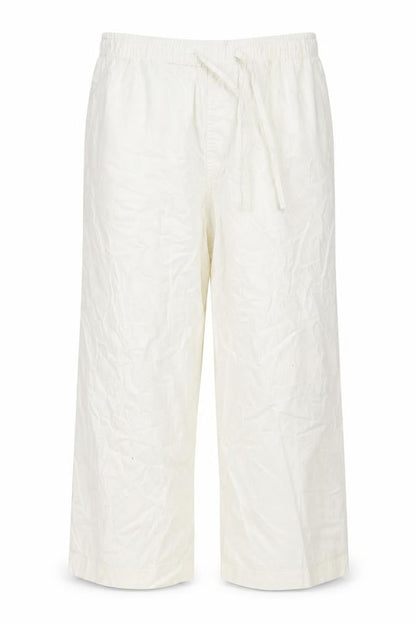 Ben Smith Womens White Linen Trousers Size S L20 in Regular