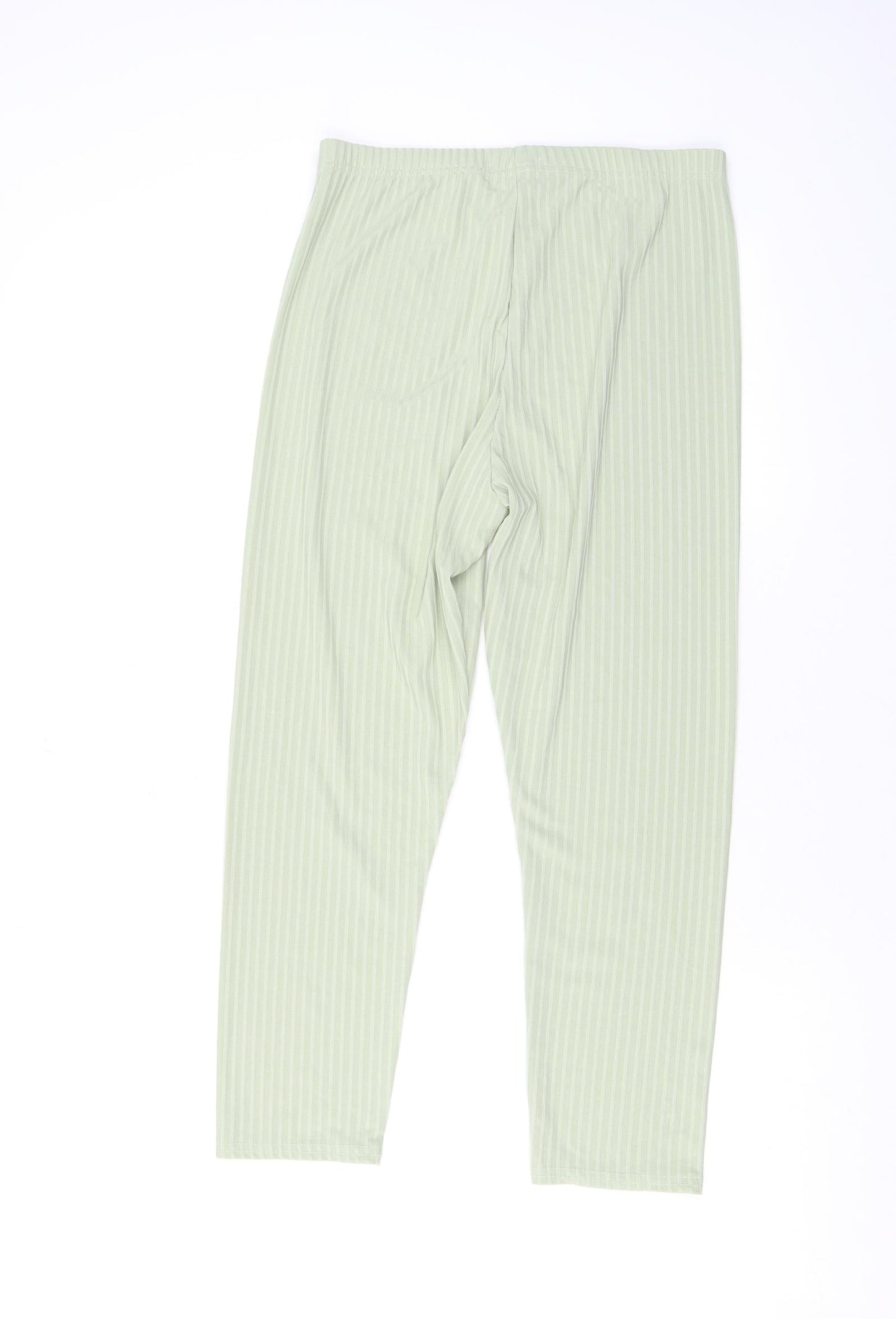 Womens UK Size 12 Boohoo  Chino Green Leggings