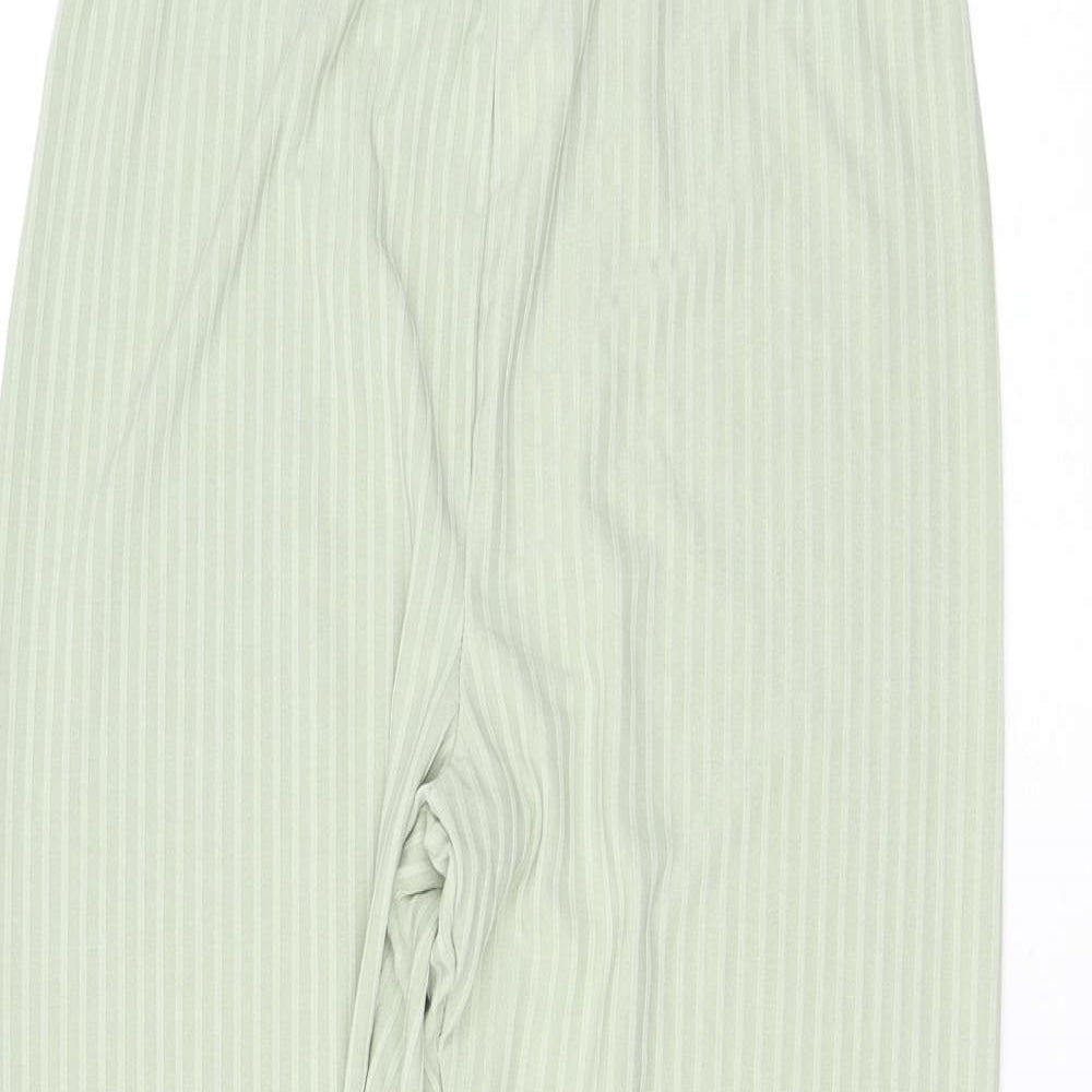 Womens UK Size 12 Boohoo  Chino Green Leggings