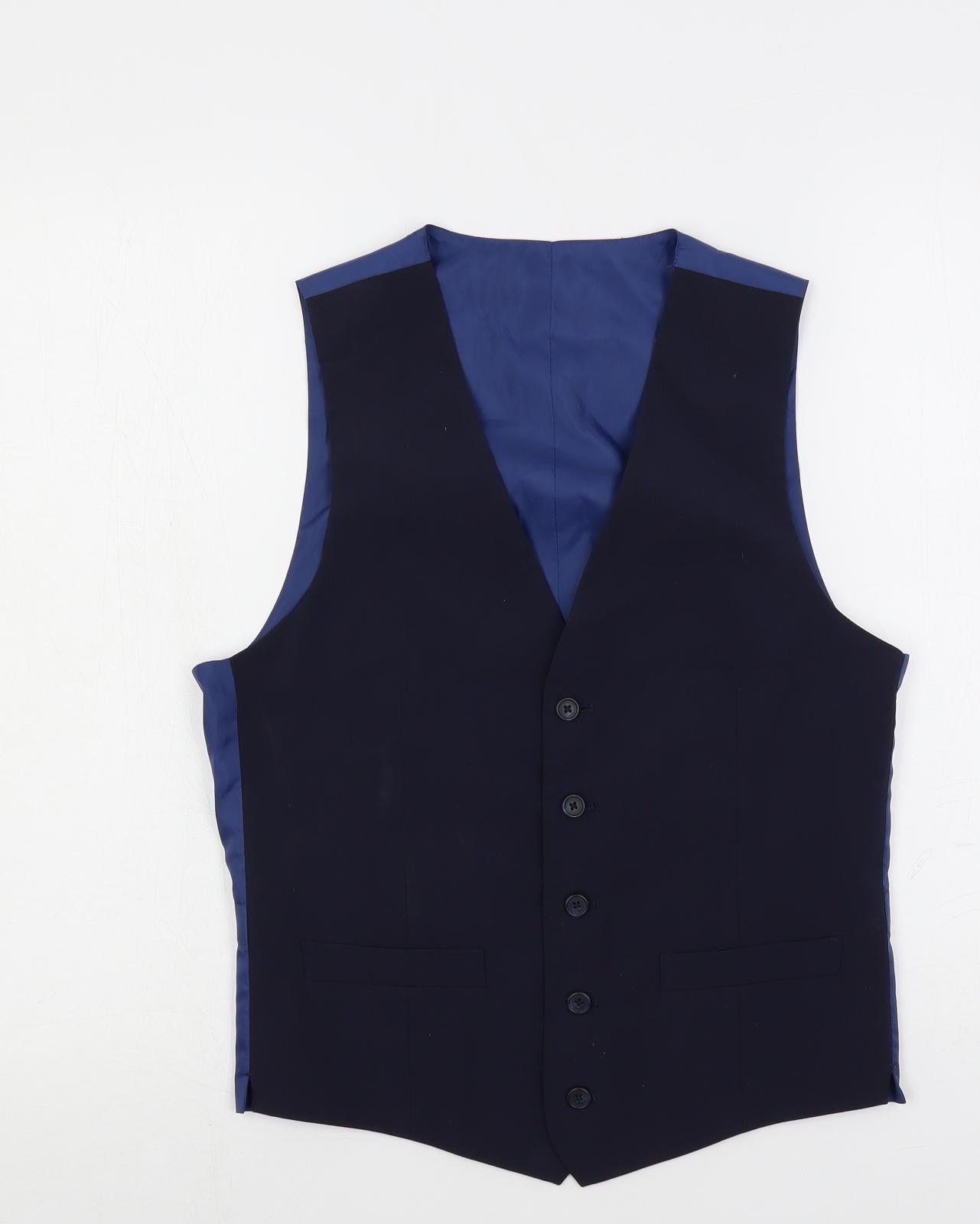 Mens UK Size 38 Marks and Spencer Regular Blue Suit Jacket