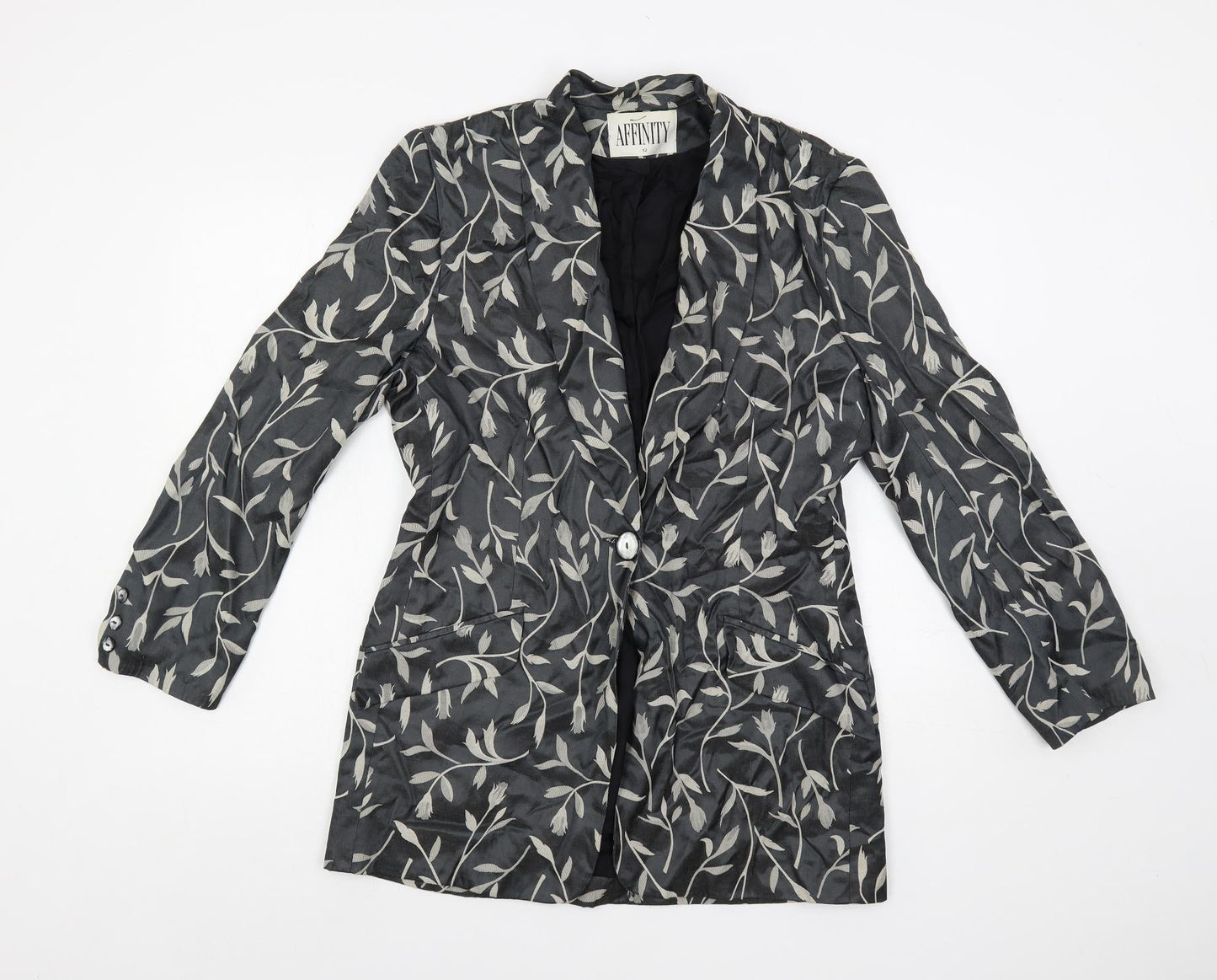 Womens UK Size 12 Affinity Grey Jacket