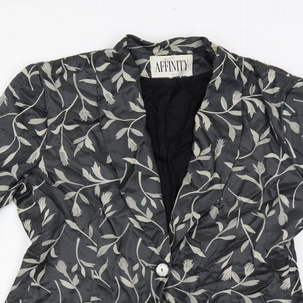 Womens UK Size 12 Affinity Grey Jacket