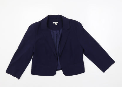 Delias Womens Blue Jacket Blazer Size L - Open