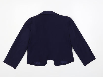 Delias Womens Blue Jacket Blazer Size L - Open