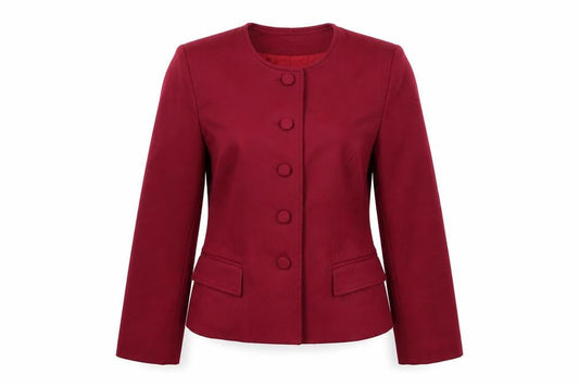 123 Un Deux Trois Womens Purple Jacket Blazer Size 12 Button
