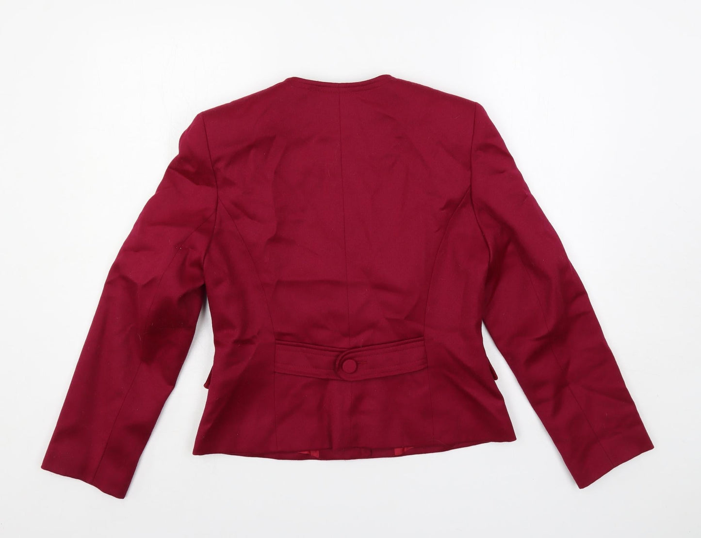 123 Un Deux Trois Womens Purple Jacket Blazer Size 12 Button