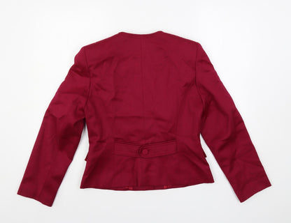 123 Un Deux Trois Womens Purple Jacket Blazer Size 12 Button