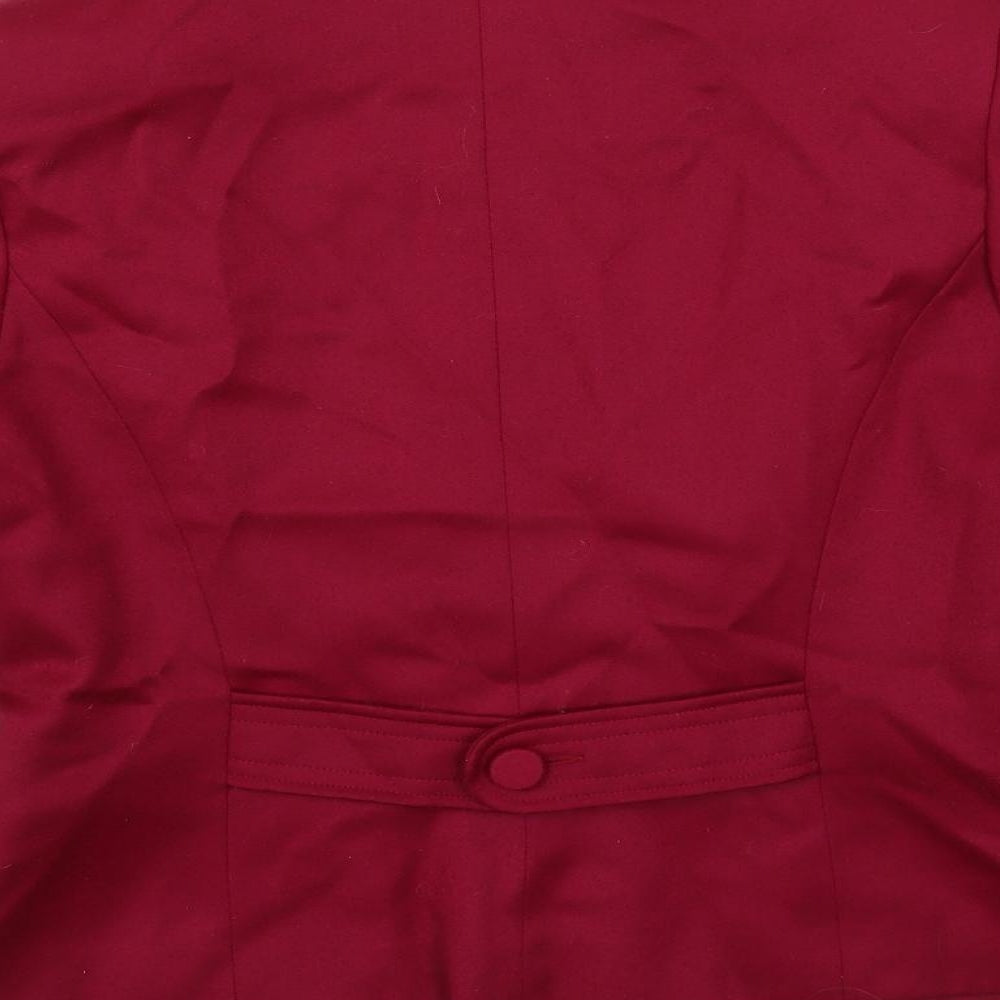 123 Un Deux Trois Womens Purple Jacket Blazer Size 12 Button
