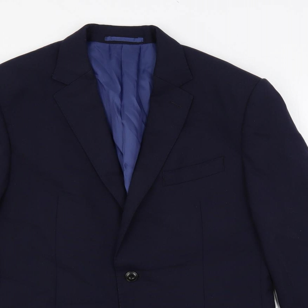 Mens UK Size 38 Marks and Spencer Regular Blue Suit Jacket