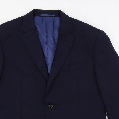 Mens UK Size 38 Marks and Spencer Regular Blue Suit Jacket