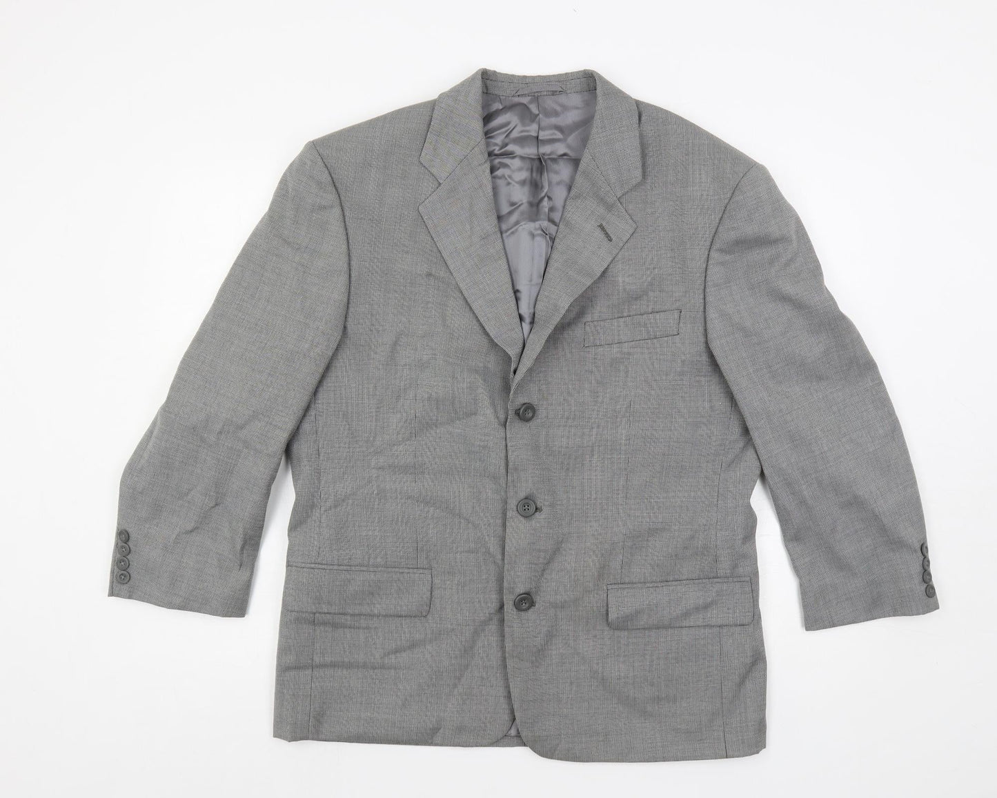 Mens UK Size 40 Hugo James Regular Grey Suit Jacket
