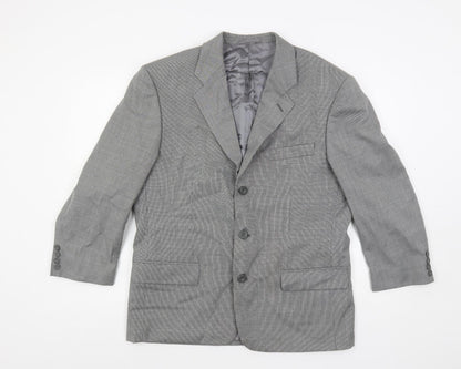 Mens UK Size 40 Hugo James Regular Grey Suit Jacket