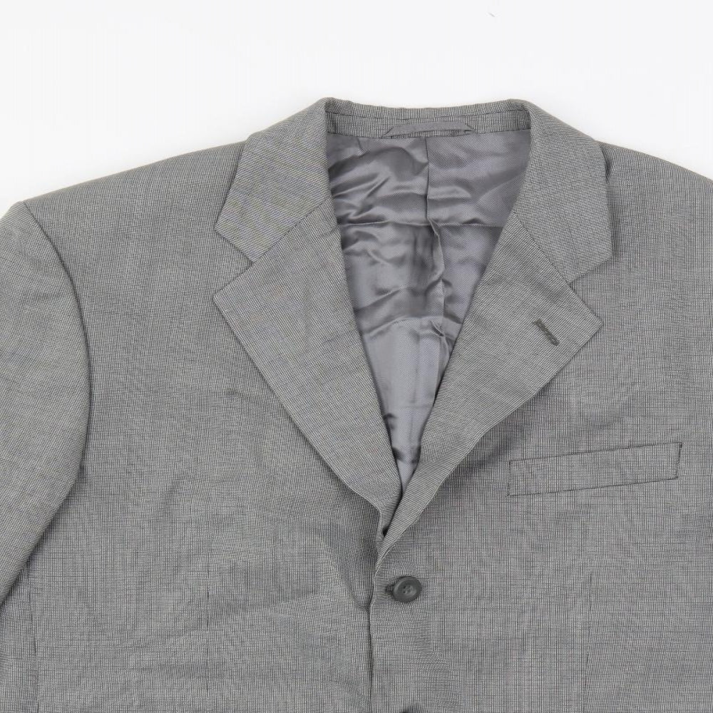 Mens UK Size 40 Hugo James Regular Grey Suit Jacket