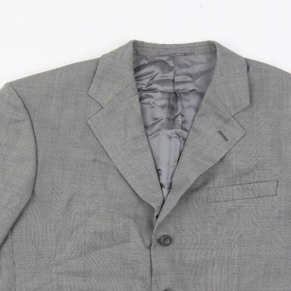 Mens UK Size 40 Hugo James Regular Grey Suit Jacket