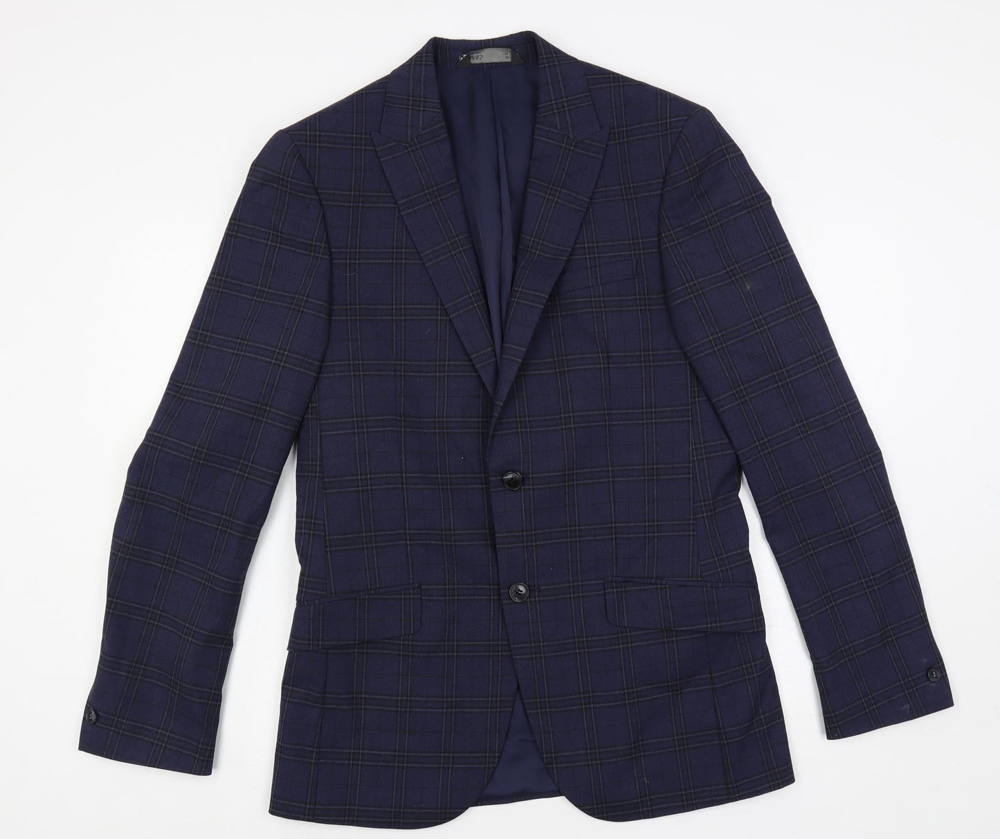 Mens UK Size 38 Marks and Spencer Regular Blue Suit Jacket
