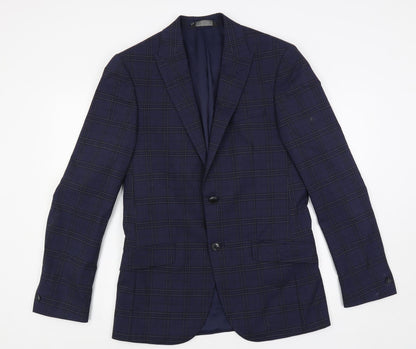 Mens UK Size 38 Marks and Spencer Regular Blue Suit Jacket