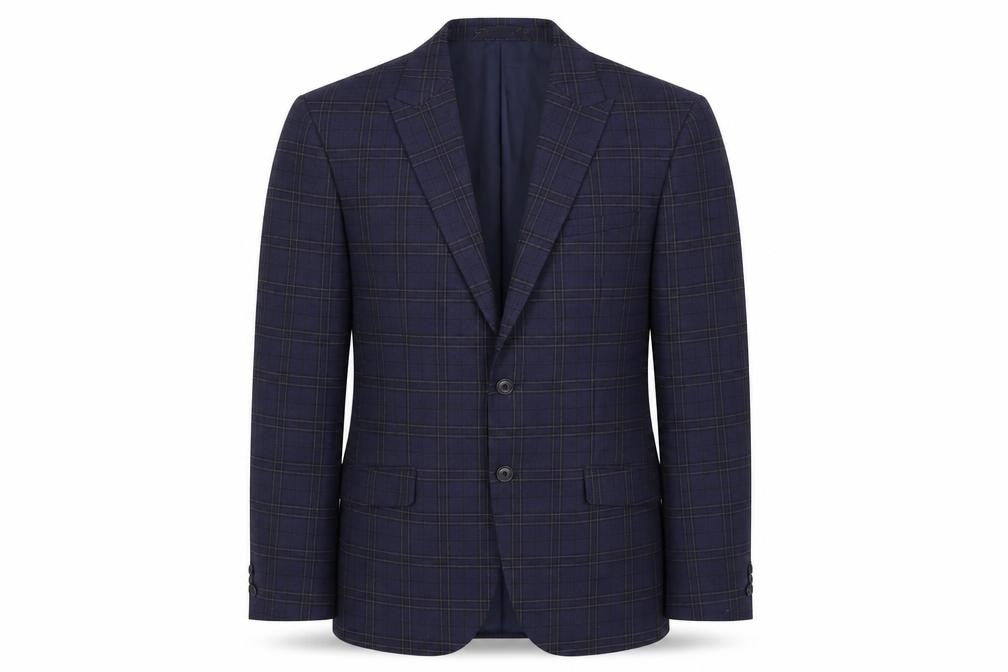 Mens UK Size 38 Marks and Spencer Regular Blue Suit Jacket