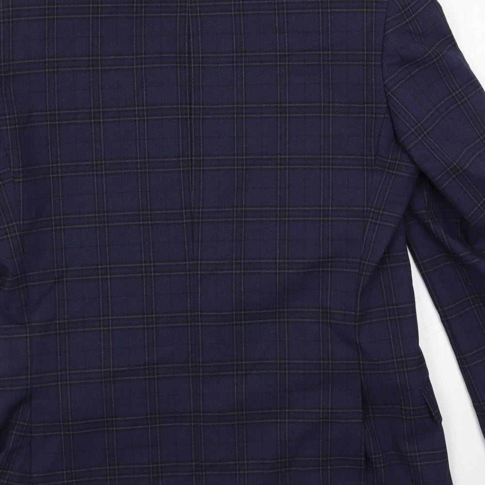 Mens UK Size 38 Marks and Spencer Regular Blue Suit Jacket